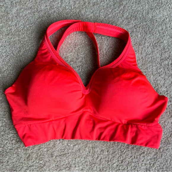 Athleta Neon Orange X-Back Sports Bra - Picture 1 of 6